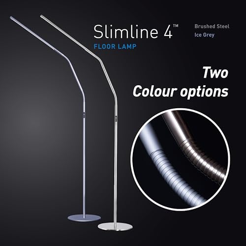 Slimline 4™ LED Floor Lamp in Brushed Steel