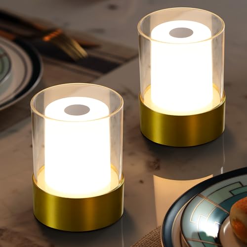 4" Bronze Cordless Table Lamp Set of 2 (2 Count)