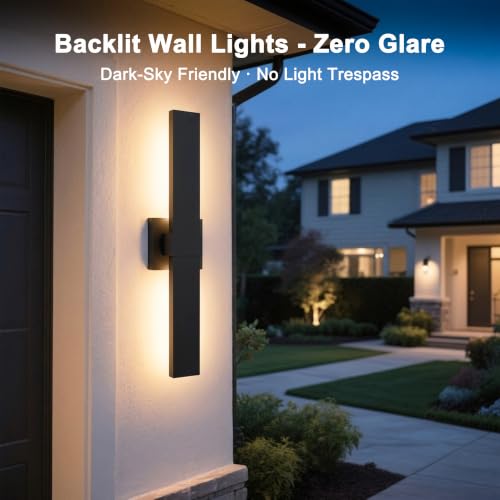 Aluminum 24 in Long Outdoor Wall Light Fixture