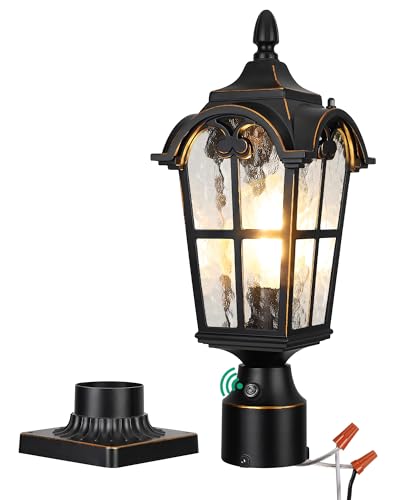 Dusk to Dawn Outdoor Post Light with Pier Mount Base