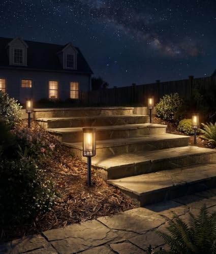 Solar Pathway Lights Outdoor (2 Count)