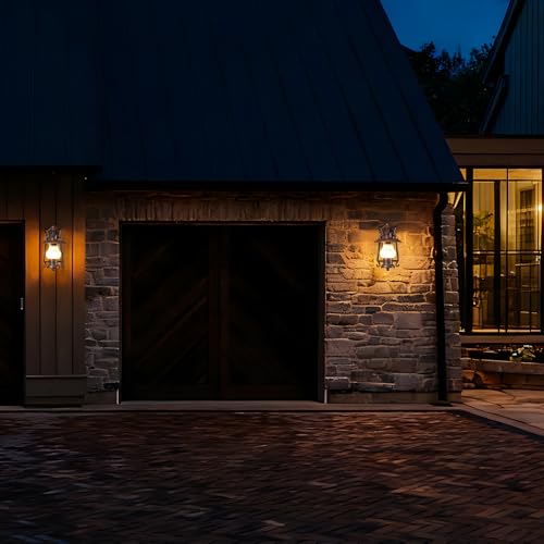 Small Rustic Lantern Wall Sconce Outdoor & Indoor