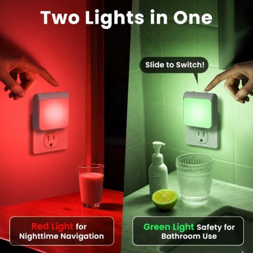 6 Pack Dimmable LED Night Lights Plug into Wall (6 Count)