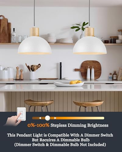 12" Hammered Pendant Light