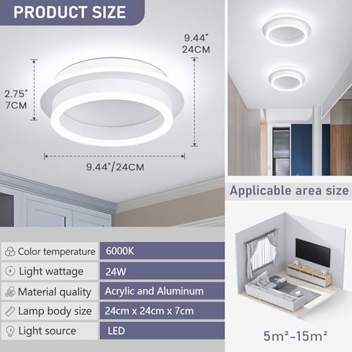 Round Modern Led Ceiling Light Fixture