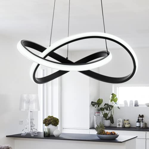 Modern LED Pendant Light with Irregular Ring Lights