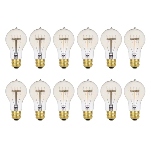 34841 60W Edison Quad Loop Incandescent Filament Light Bulb 12 (12 Count)