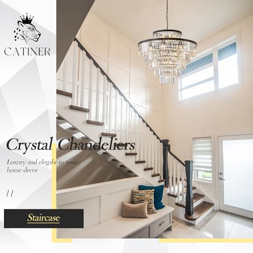 36" Large Crystal Chandelier (23 Count)