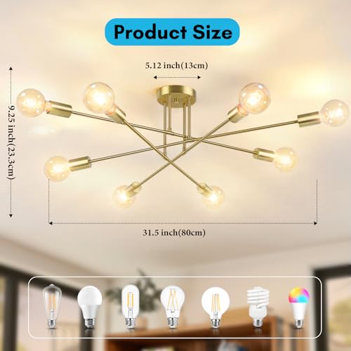 Modern Sputnik Chandelier 8