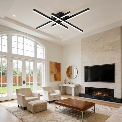 Semi Flush Mount Modern Light Fixture