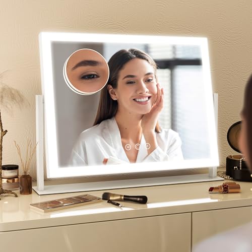 Vanity Mirror with Lights 13'' x 17'' Makeup Mirror with Lights