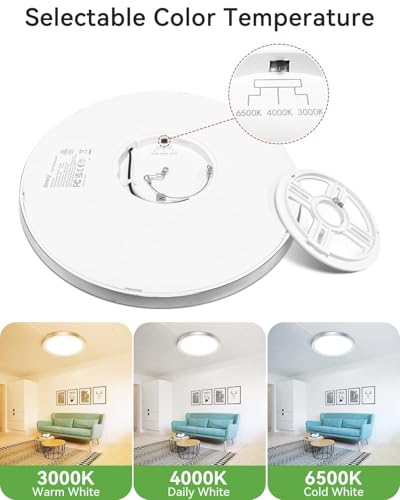 LED Ceiling Light Brushed Nickel