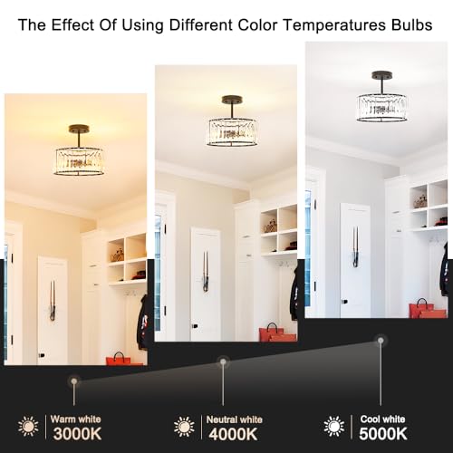 Modern Crystal Ceiling Light