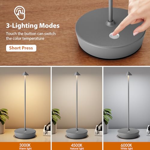 2Pack Rechargeable Cordless Table Lamp (2 Count)