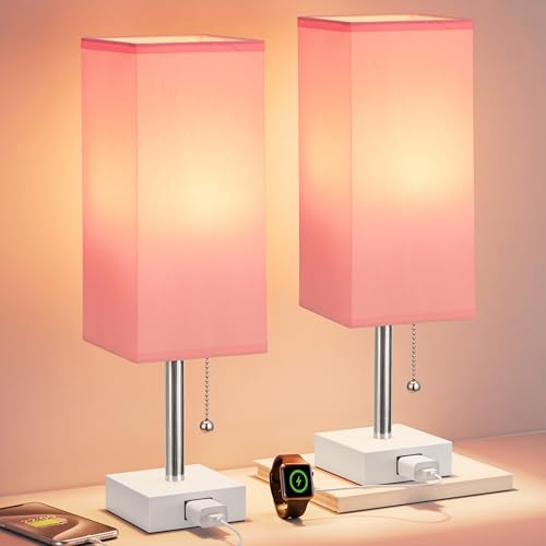 Bedside Lamp for Bedroom Set of 2 (2 Count)
