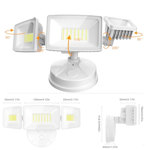 4 Packs 75W Flood Lights Outdoor (4 Count)
