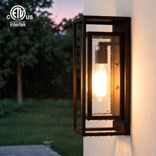 14" Modern Outdoor Porch Wall Light (2 Count)