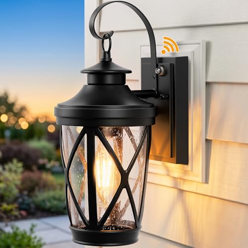 Dusk to Dawn Outdoor Porch Light (Black / D2D 1-Pack)