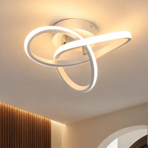 Hallway Light Acrylic Modern LED Ceiling Light Fixtures 3000K Close to Ceiling Lights for Bedroom