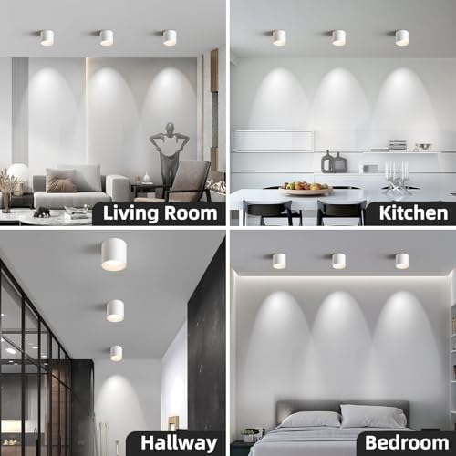White Flush Mount Ceiling Light Fixtures for Hallway Entryway