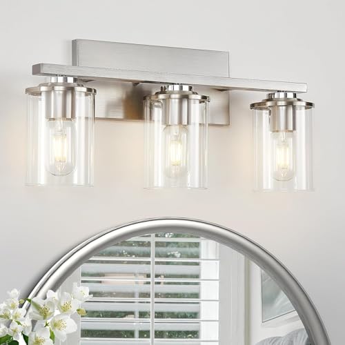 3Pcs Clear Glass Lamp Shade