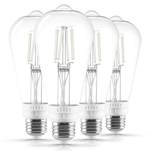 Vintage ST19 LED Light Bulb 60 Watt Equivalent (4 Count)