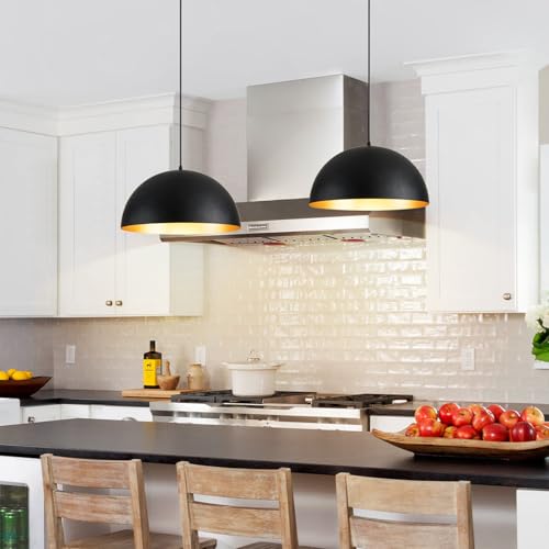16" Dome Farmhouse Pendant Lights for Kitchen Island