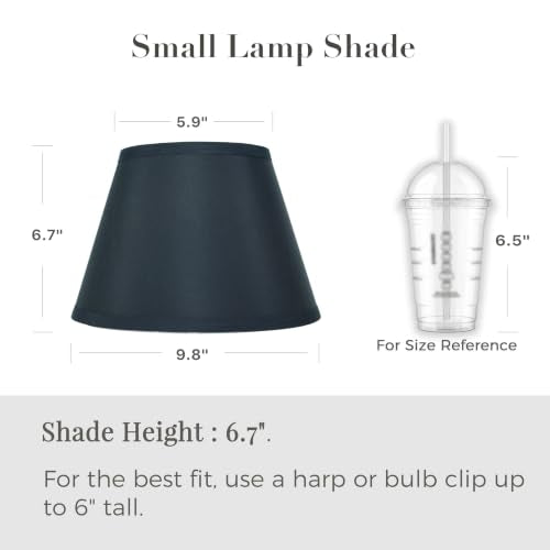 Black Empire Lamp Shades Set of 2 (2 Count)
