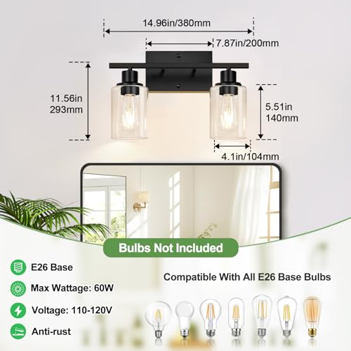 2 Light Bathroom Light Fixtures