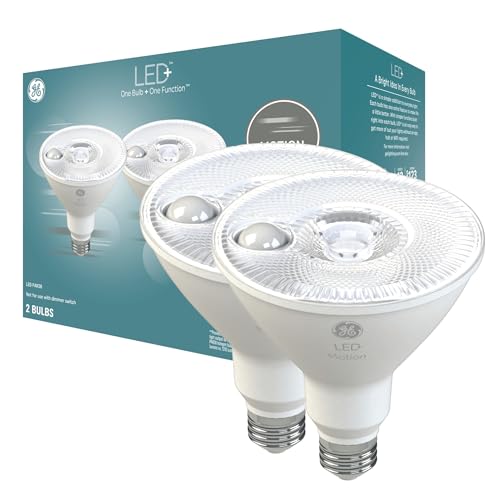 LED+ PAR38 Motion Sensor Outdoor Flood Light Bulbs (2 Count)