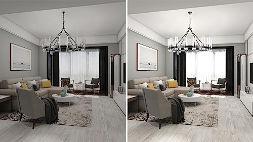 48 Inch Black Wagon Wheel Chandelier with Glass Shade