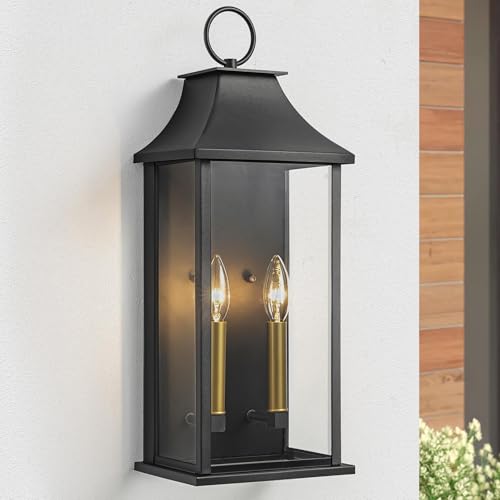 20.6" Large Dusk to Dawn Outdoor Wall Light