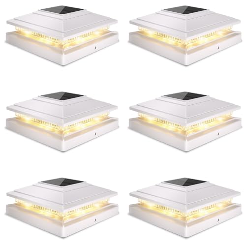 Solar Post Cap Lights 6pack (6 Count)