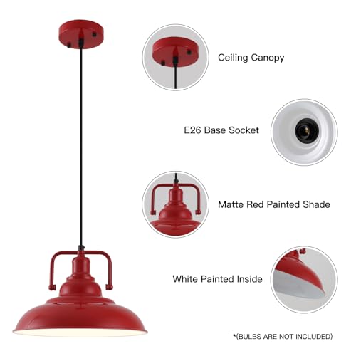 Farmhouse Pendant Light (2 Count)