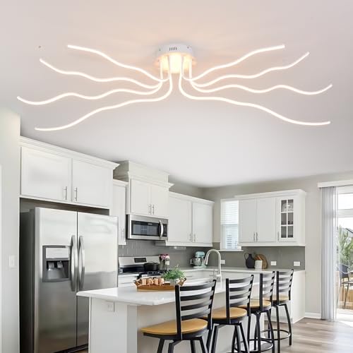 Modern Led Ceiling Light Fixture Dimmable Dining Room Light Fixture Ceiling Luxury Kitchen Light Fixture 8