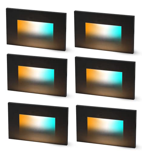 120V 5CCT Dimmable LED Indoor Outdoor Step Light (6 Count)