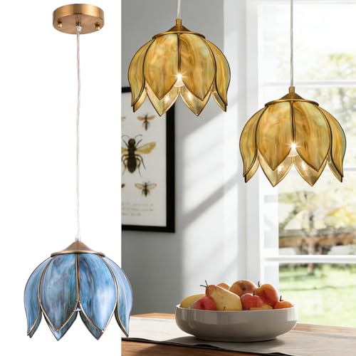 Brass Glass Ceiling Pendant Light