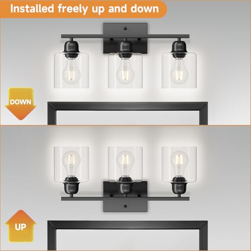 Modern 3 Light Bathroom Light Fixtures
