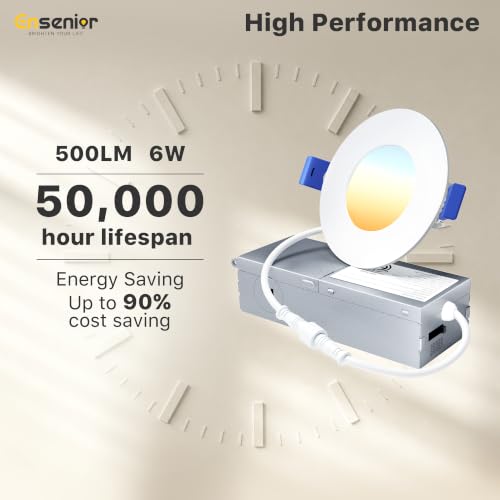 12 Pack 3 Inch LED Recessed Ceiling Light (12 Count)