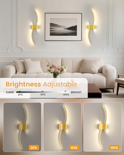 27.6 Inch Battery Operated Wall Sconce Set of 2 (2 Count)