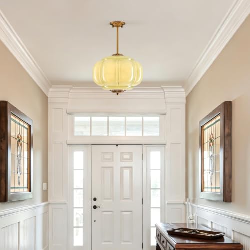 Semi Flush Mount Ceiling Light (Green 15")