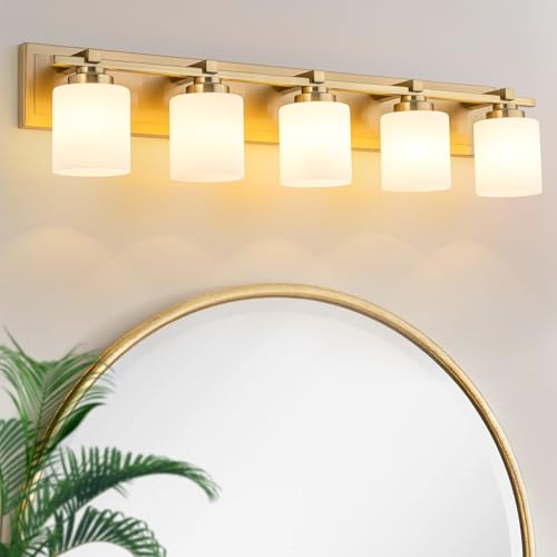Modern Bathroom Light Fixtures Over Mirror