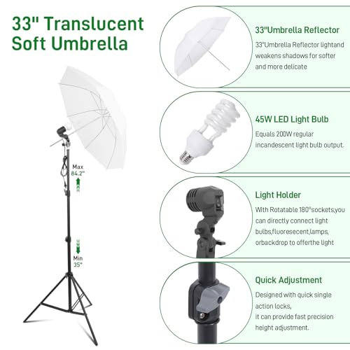Photography Lighting kit with Backdrops