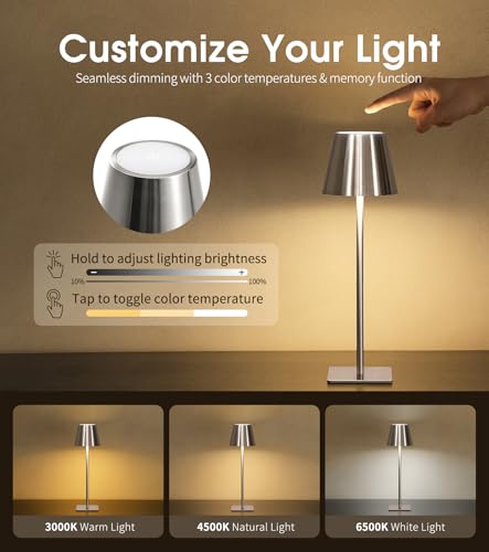 3 Pack Cordless Table Lamp (3 Count)