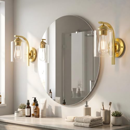 Gold Wall Sconces Lights for Bathroom