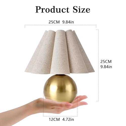 Gold Small Touch Control Table Lamp for Bedroom