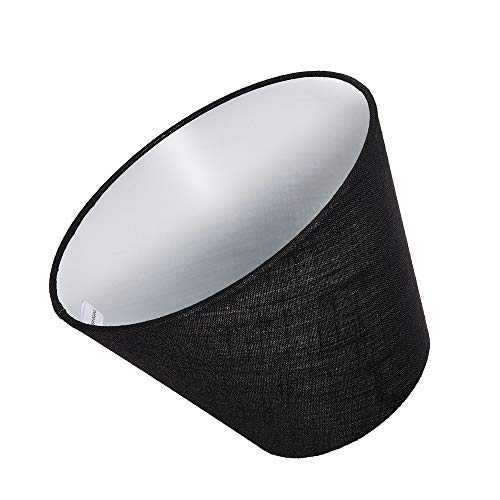 6''Top X 10'' Bottom X 7.5'' High Barrel Black Small Lamp Shade