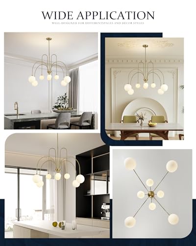 Gold Sputnik Chandelier