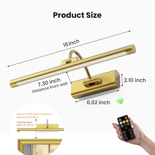 16" Light for Wall Picture with 6000mAh Battery