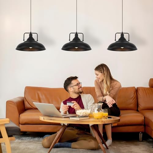 Black Pendant Light (3 Count)